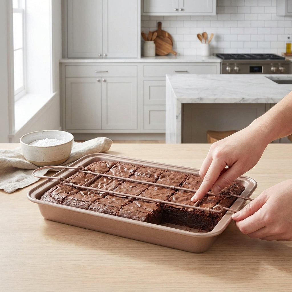 Perfect-Cut Brownie Divider
